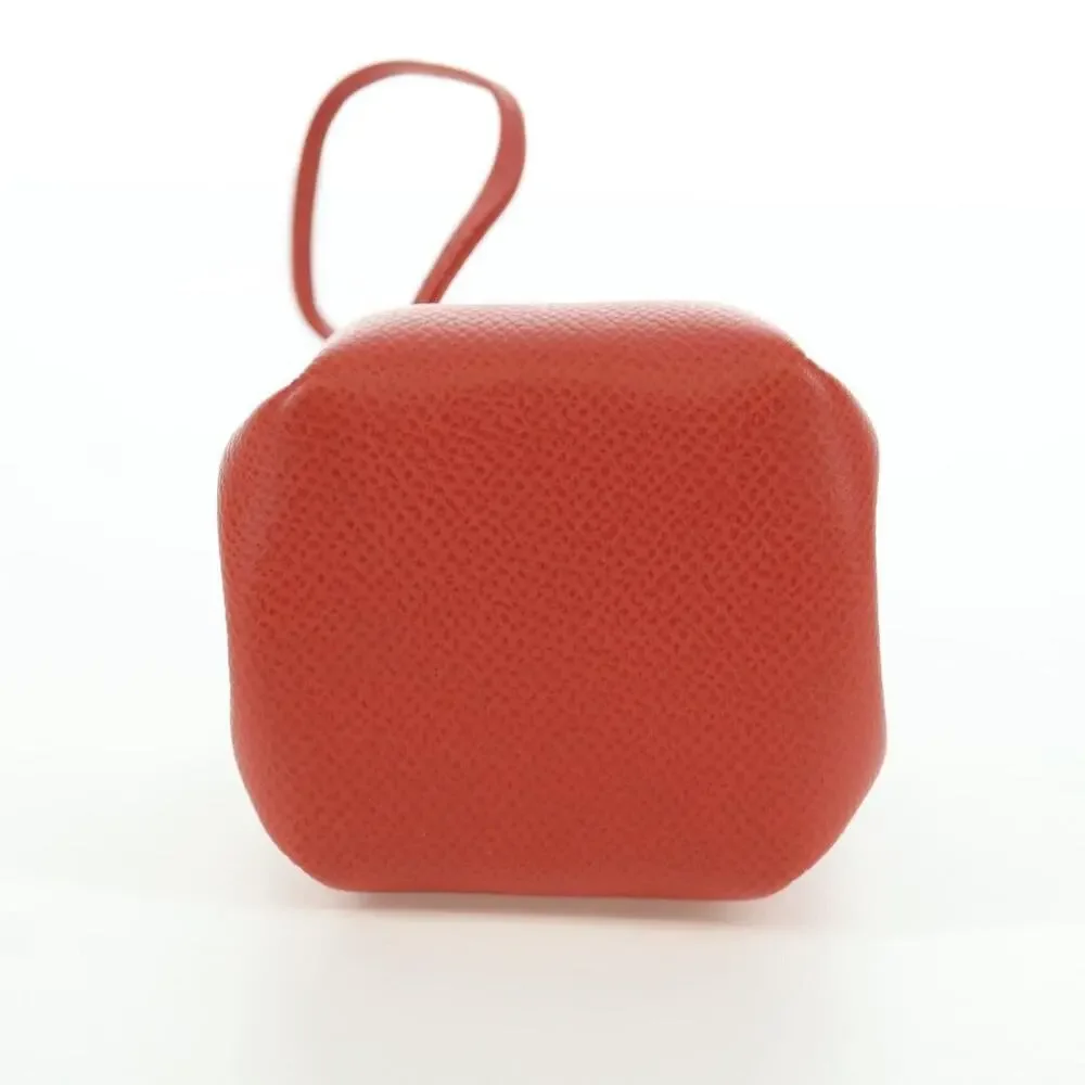 Hermes Leather Vespa Pouch Red